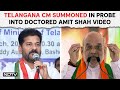 Revanth Reddy News | Telangana Chief Minister Summoned In Probe Into Doctored Amit Shah Video