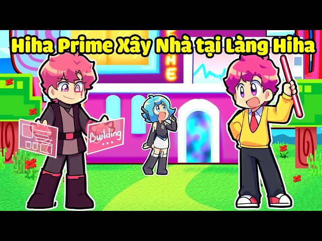 Hiha Prime Xây Nhà TẠI LÀNG HIHA AUT trong Minecraft 😱😎