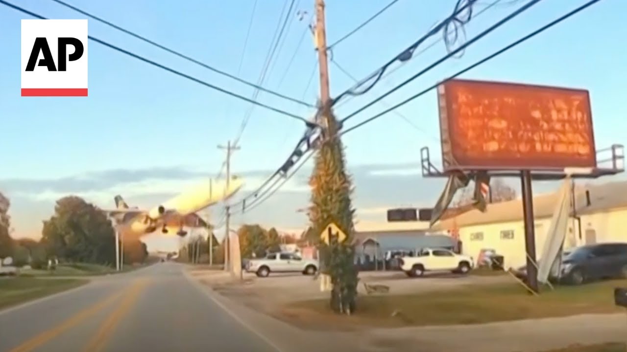 Dash cam video captures UPS plane crash in Louisville, Kentucky