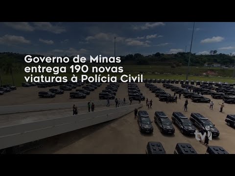 Vídeo: Governo de Minas entrega 190 novas viaturas à Polícia Civil