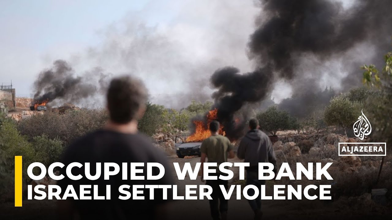Israeli settlers burn trees, assault Palestinians in occupied West Bank olive harvest attacks
