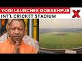 CM Yogi Attends Bhoomi Pujan of Gorakhpur International Cricket Stadium | NewsX