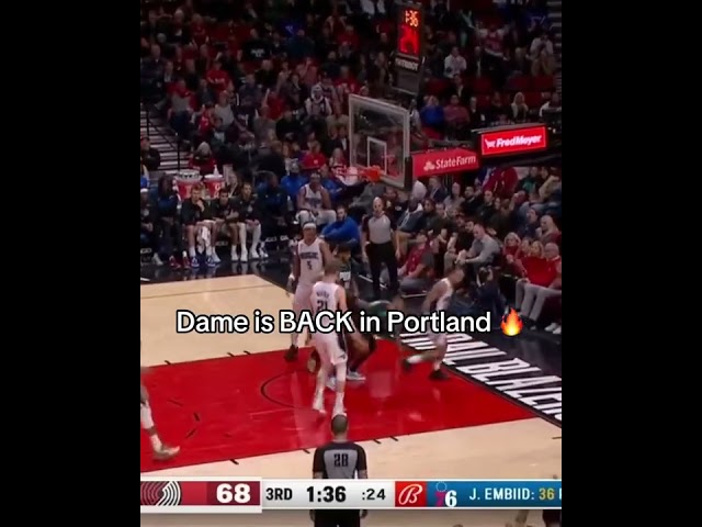 Damian Lillard reunites with Portland after a 2-year stint in Milwaukee 🔥