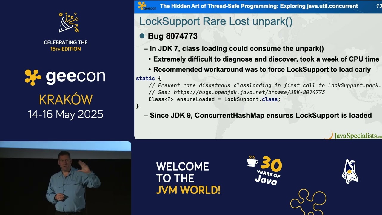 GeeCON 2025: Heinz Kabutz - The Hidden Art of Thread-Safe Progr.: Exploring java.util.concurrent