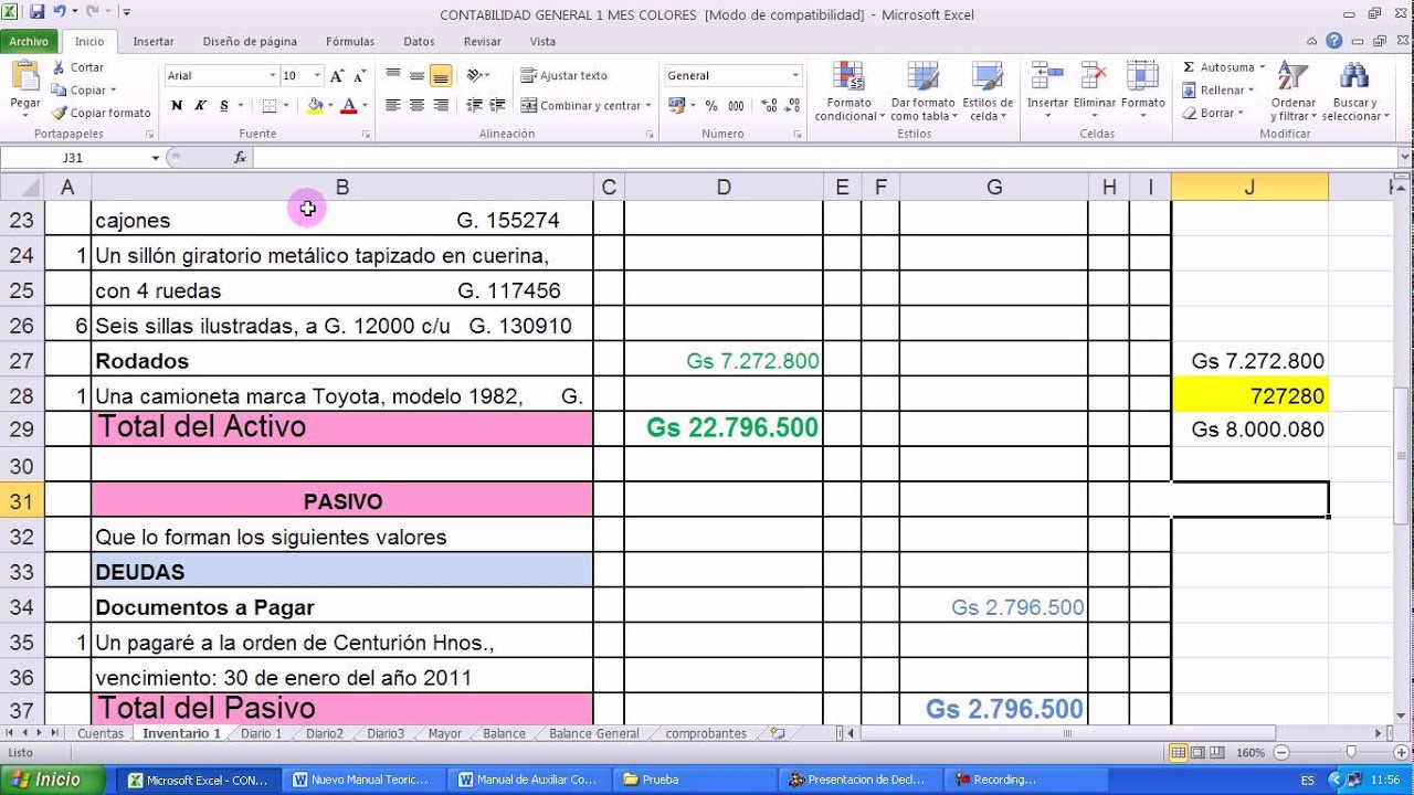 Como Hacer Un Inventario De Contabilidad Ejemplos Col 9972