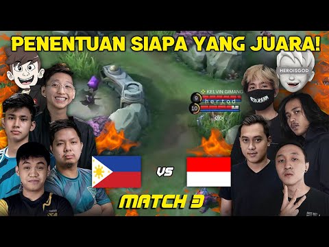 Last Game Penentuan Siapa yang Menjadi Juara KOL Karnival! - Indonesia vs Filipina Match 3