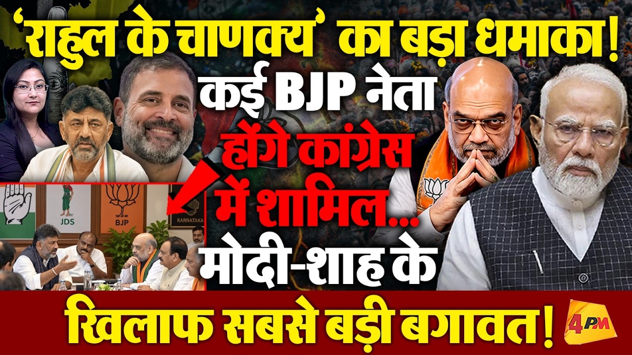 कई BJP नेता होंगे कांग्रेस में शामिल, 'Rahul के चाणक्य' का बड़ा धमाका!