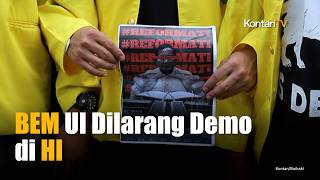 BEM UI Dicegat Polisi, Kenapa Aksi di Bundaran HI Dilarang?