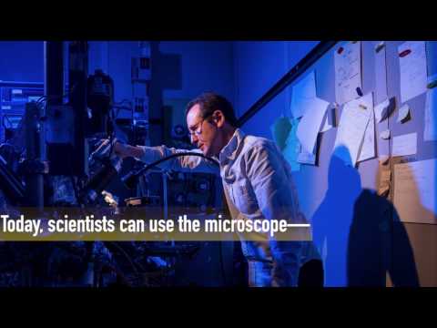 IBM Research scientists in San Jose, Calif. used an IBM-invented, Nobel prize-winning microscope to create the world's smallest magnet from an atom to store one bit of data. The storage feat could someday lead to the ability to put all 35 million songs in the iTunes library on an area the size of a credit card. IBM Research scientists in San Jose, Calif. used an IBM-invented, Nobel prize-winning microscope to create the world's smallest magnet from an atom to store one bit of data. The storage feat could someday lead to the ability to put all 35 million songs in the iTunes library on an area the size of a credit card.