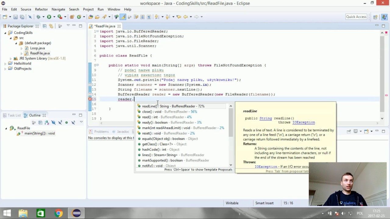 Podstawy Javy [6] - Wejście, wyjście i wyjątki