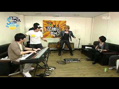 Heechul was forget lyric of sorry sorry song..