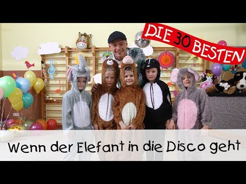 👩🏼 Wenn der Elefant in die Disco geht - Singen, Tanzen und Bewegen || Kinderlieder