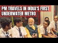 Underwater Metro Tunnel | PM Modi Travels In Indias First Underwater Metro In Kolkata With Students