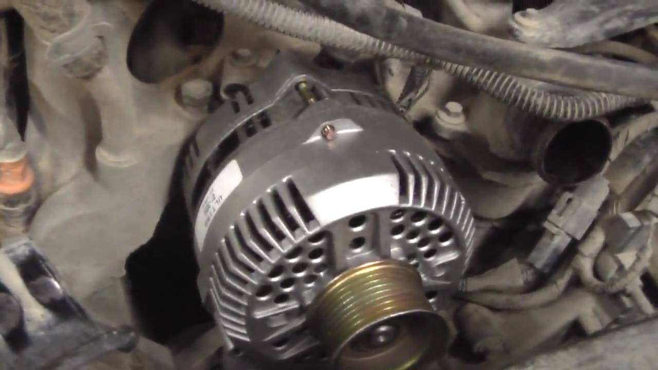 How to replace an alternator on a 2004 ford explorer