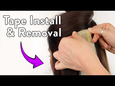 How To Apply And Re Use Seamless Tape Hair Extensions Video From ... How To Apply And Re Use Seamless Tape Hair Extensions Video From ...