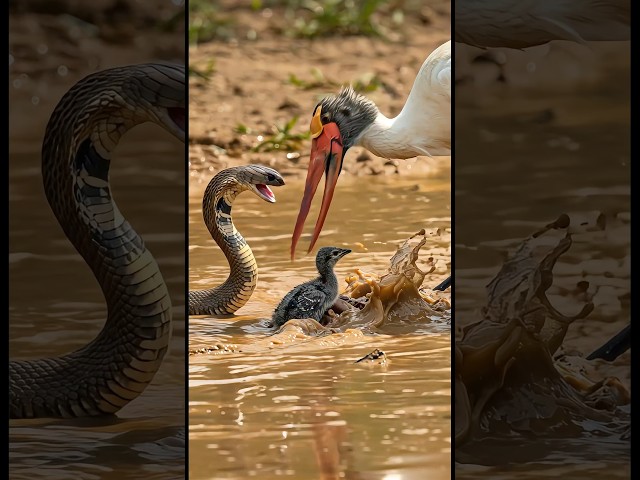 뱀 vs 어미 새 싸움 #snake #birds #wildlife #animals