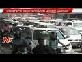 Huge traffic jam near Begumpet due to Ganesh Nimmajanam