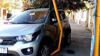 Fuerte choque en la esquina de Rivadavia y Avellaneda