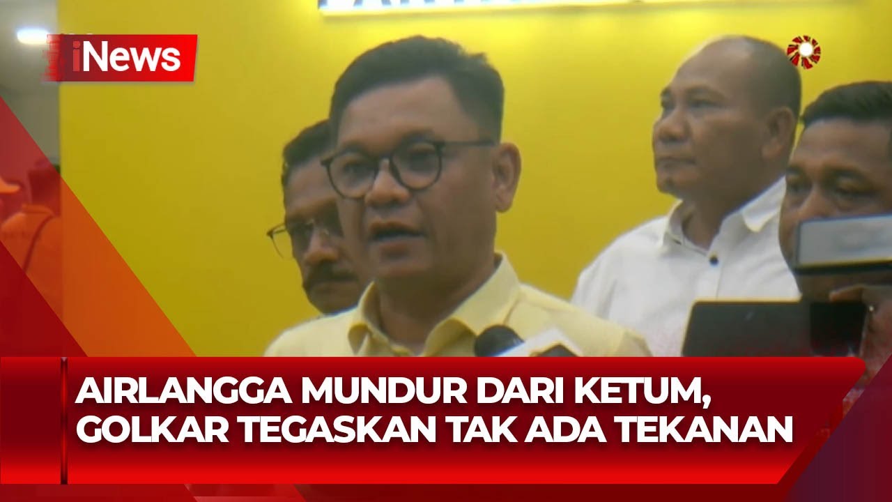 Airlangga Mundur dari Ketum, Golkar Tegaskan Tidak Ada Tekanan - iNews Malam 12/08