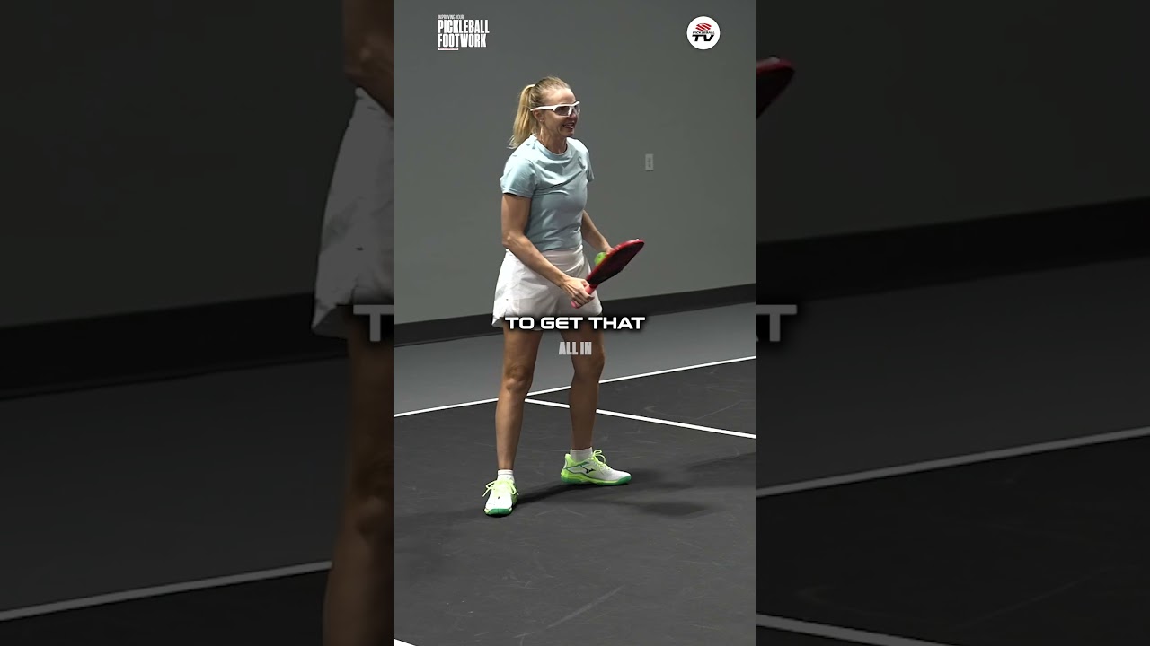 Pickleball pro/coach Susannah Barr will teach you how to add a split step to your lateral movement 🩰