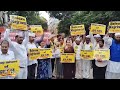 KEJRIWAL : AAP Telangana Protests at BJP State Office Over Arvind Kejriwals Arrest | NEWS9  - 03:45 min - News - Video