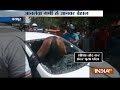 Freaky accident in Jaipur, horse gets stuck in car