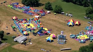 WATCH: 'World's biggest bounce house' comes to Louisville