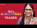 That Is Mahalakshmi - Official Telugu Movie Teaser- Tamannaah