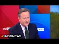 U.K. foreign secretary David Cameron on strikes against Houthi rebels in Yemen