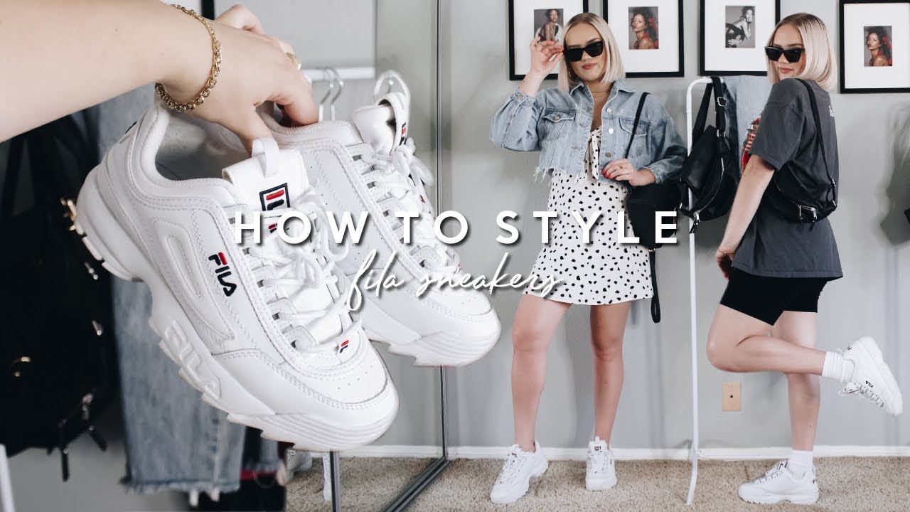style with fila shoes