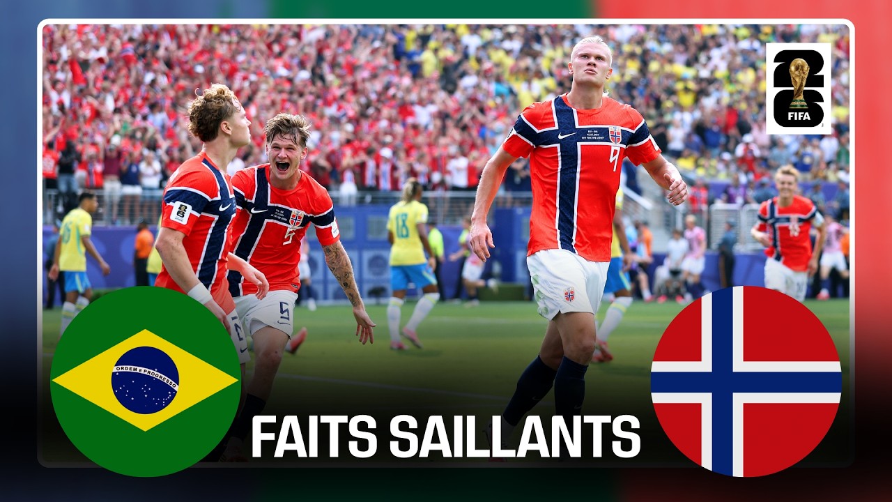 Résumé du match entre le Brésil et la Norvège à la Coupe du Monde de la FIFA 2026™!