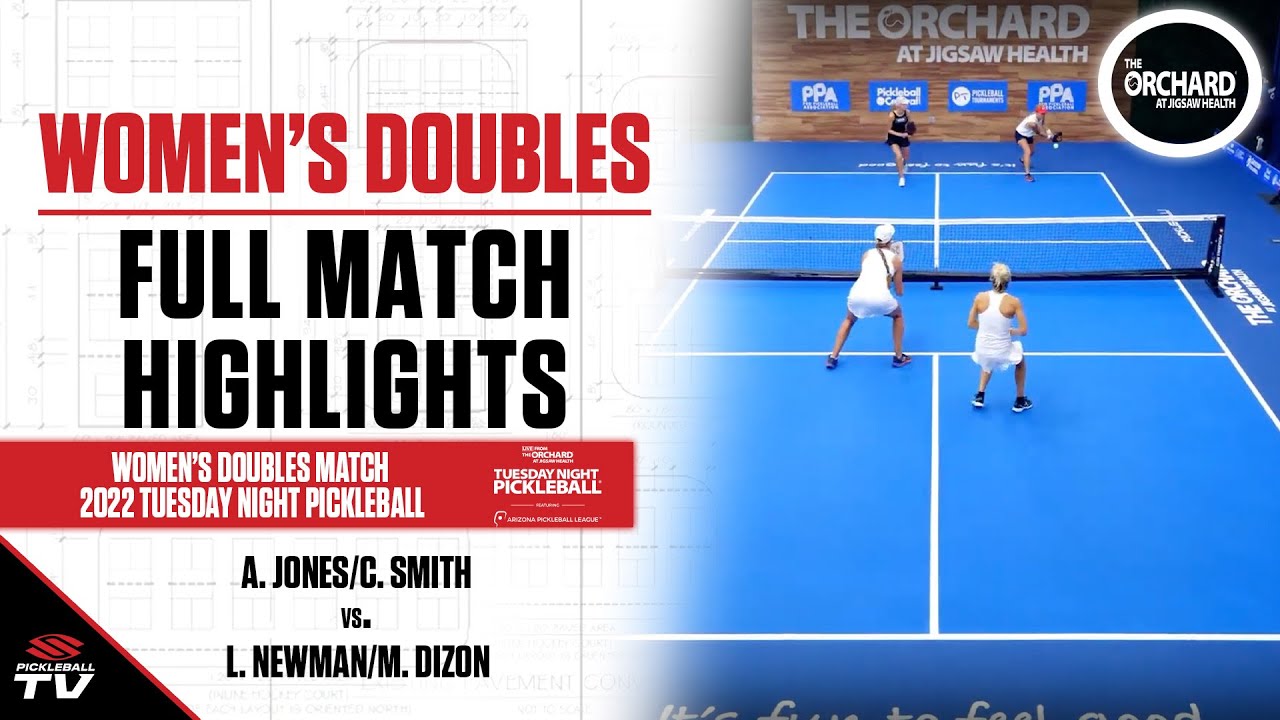 Tuesday Night Pickleball (10/4/2022) Women's Doubles - A. Jones/C. Smith vs. L. Newman/M. Dizon