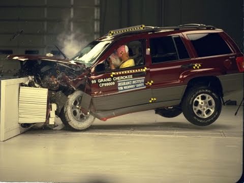 Видео краш-теста Jeep Grand cherokee 1999 - 2003