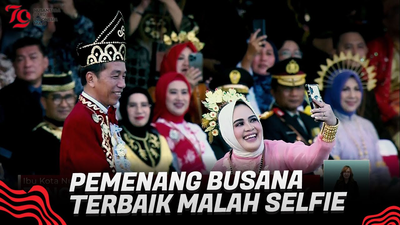 Pemenang Busana Terbaik Selfie Bareng Jokowi | DAHSYATNYA NUSANTARA BARU HUT KE 79 RI