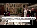 Pope asks aide to read speech during audience | REUTERS  - 00:56 min - News - Video