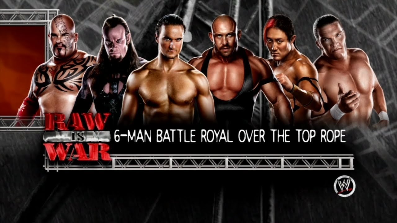 WWE 13 6 Man Over the Top Rope Battle Royal RAW is WAR 1 Match 4 YouTube