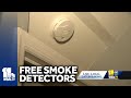 Baltimore Fire Department provides free smoke detectors