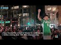 Fans flood the streets of Boston to celebrate the Celtics NBA win  - 01:13 min - News - Video