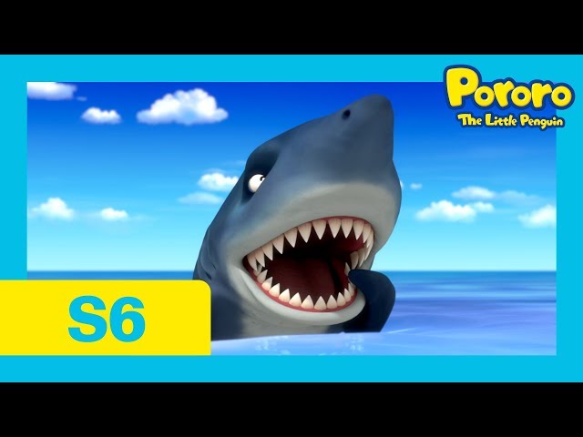 Pororo Season 6 | #07 The Adventures on Summer Island 1 [With CC] | Watch out for the shark attack!