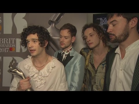 Brit Awards 2017: The 1975 pay tribute to Bowie, Prince and George Michael