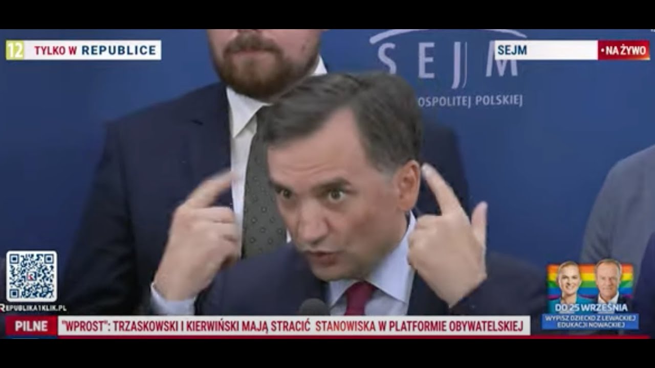 Ziobro: skoro Tusk interpretuje prawo jak chce, to żadne rozwiązania ustawowe go nie powstrzymaj