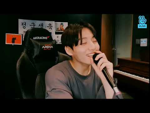 BTS Jung Kook singing '00:00 (Zero O'clock)' VLIVE | Live