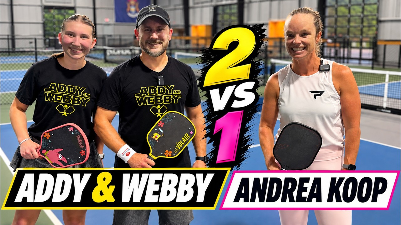 Addy and Webby vs Andrea Koop 2v1 Match