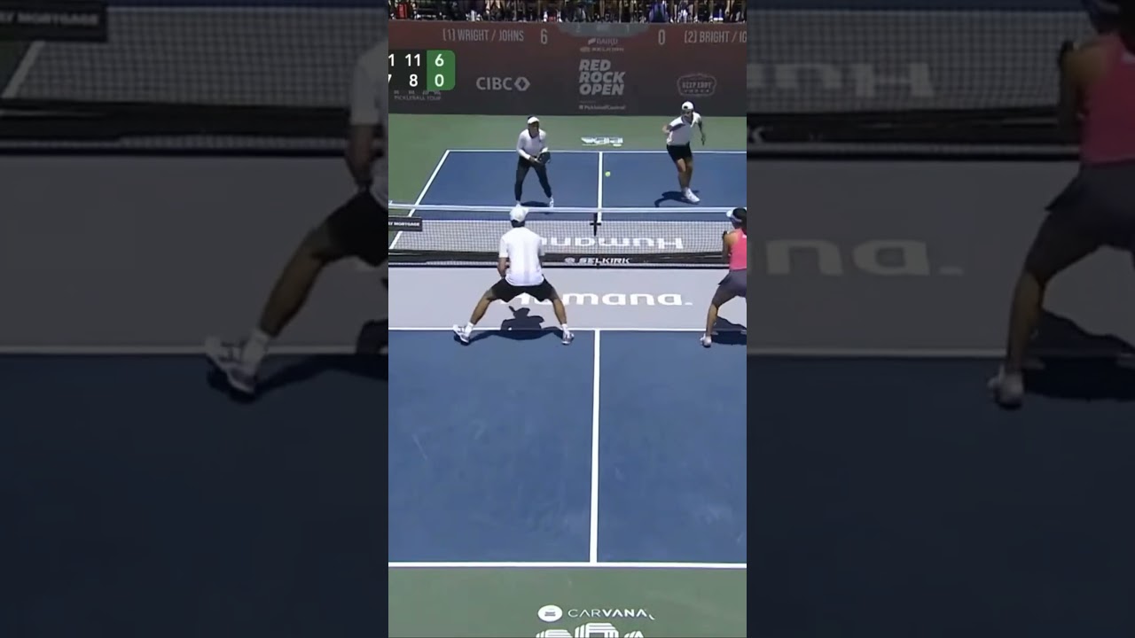 Wright/Johns vs Bright/Ignatowich - Selkirk Red Rock Open (13) #shorts #pickleball