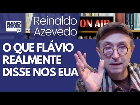 O que disse Flávio nos EUA