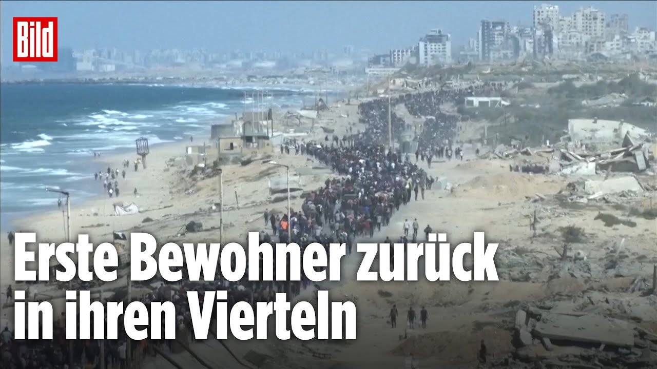 Menschen strömen zurück nach Nord-Gaza