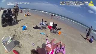 Georgia couple arrested, found asleep as kids wander away on Daytona Beach | FULL VIDEO