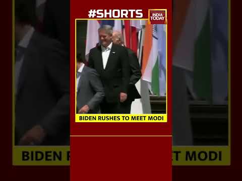 Watch: Joe Biden walks over to PM Modi to greet him ahead of G7 Summit 2022