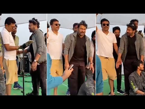 Megastar Chiranjeevi enjoys beach moments, video goes viral Megastar Chiranjeevi enjoys beach moments, video goes viral