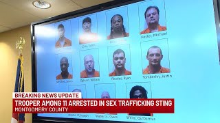 Alabama state trooper, 10 others arrested in Montgomery sex trafficking sting operation